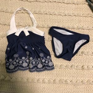 NWOT Cat & Jack Girls 2 Piece Bathing Suit
